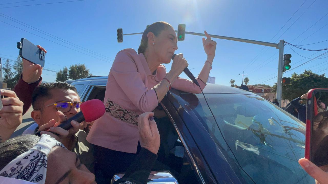 Presidenta Claudia Sheinbaum en San Quintín.