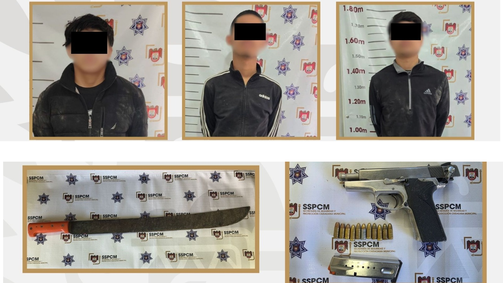 Detenidos en el Maclovio Rojas.