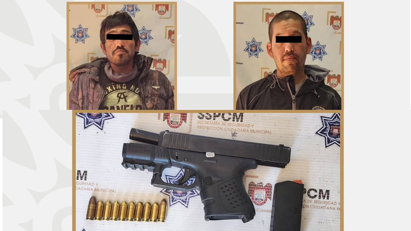 Detenidos con arma.