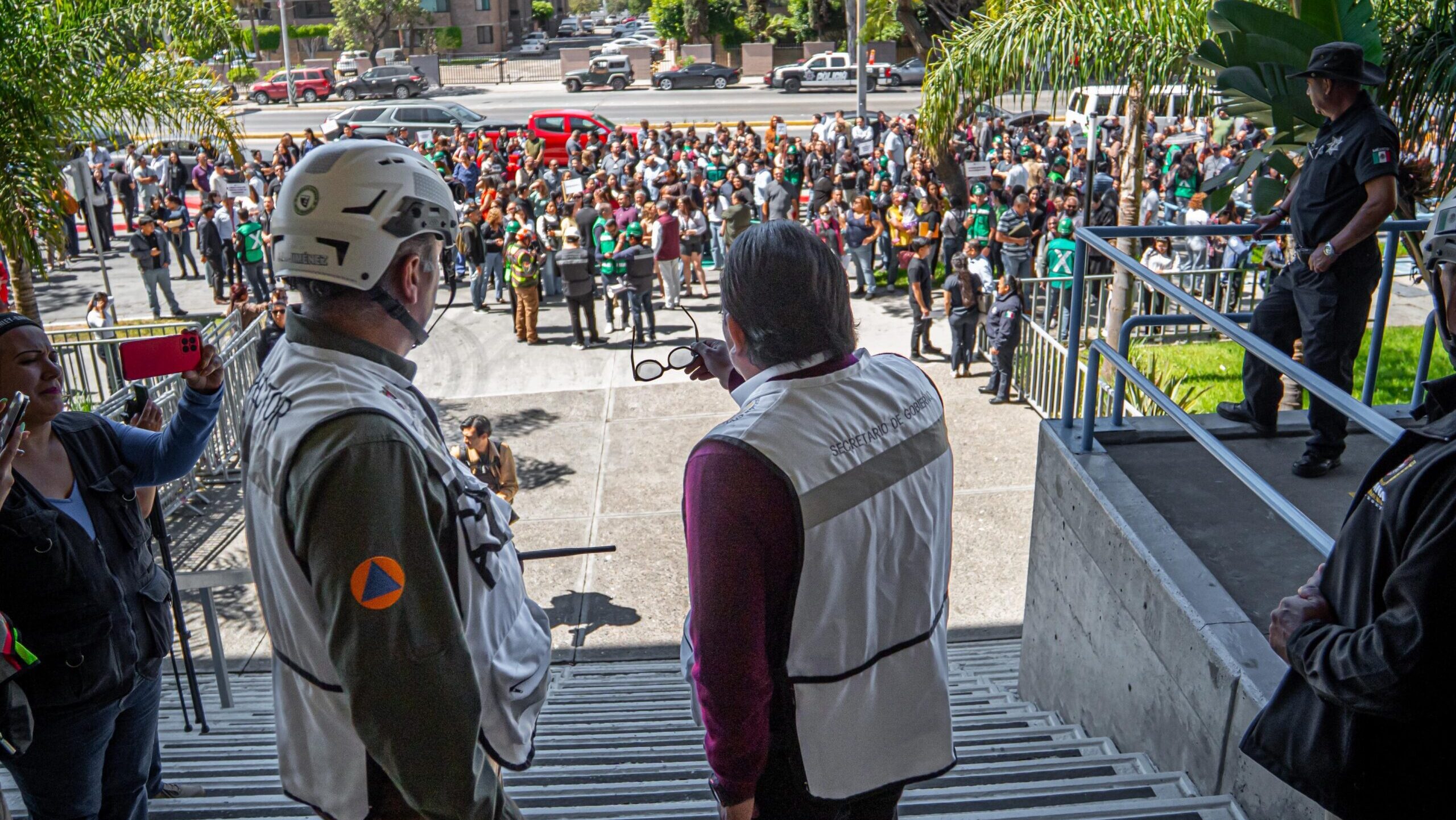 Simulacro de sismo en Tijuana