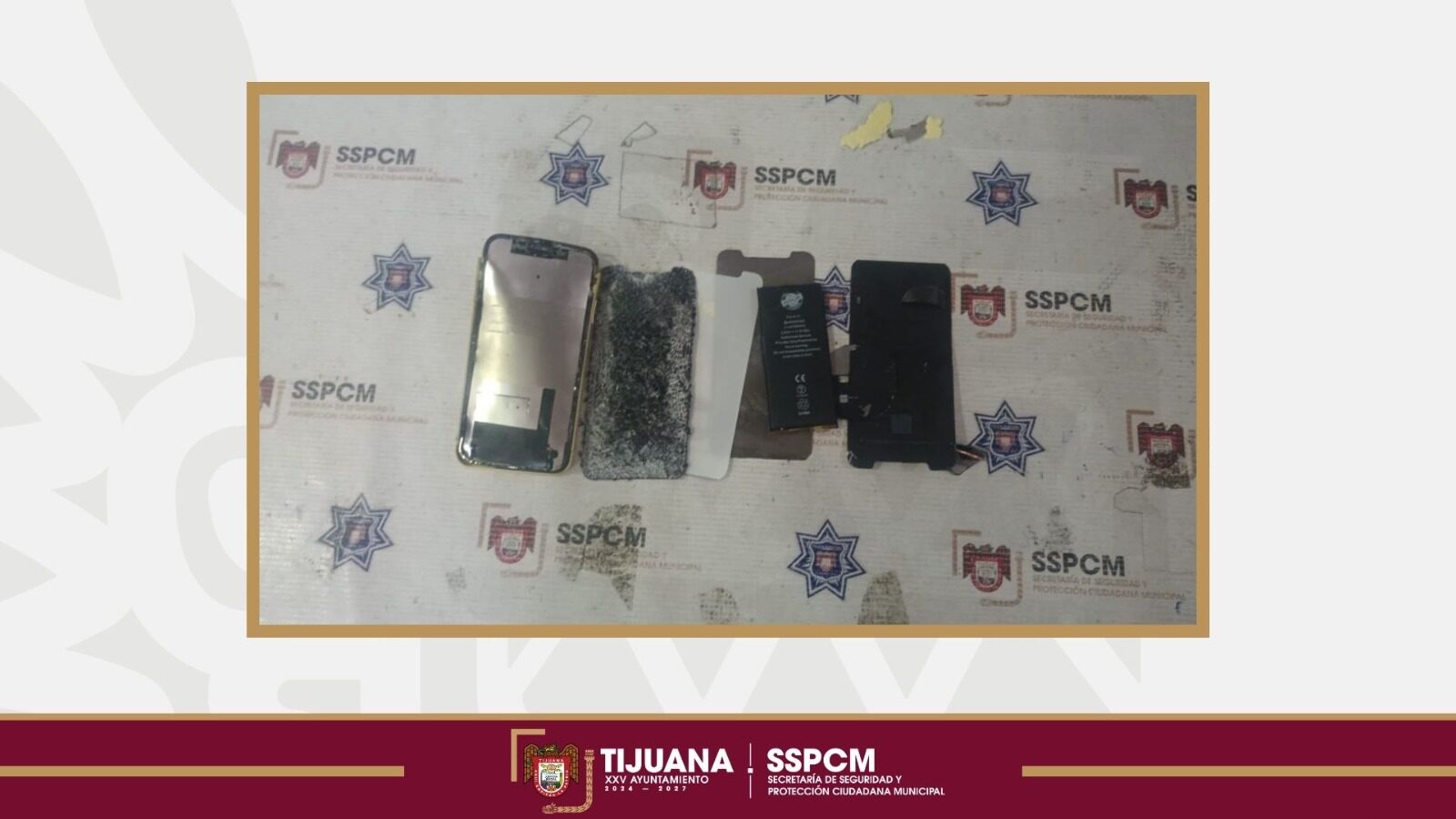 Celular de la novia de estudiante detenido