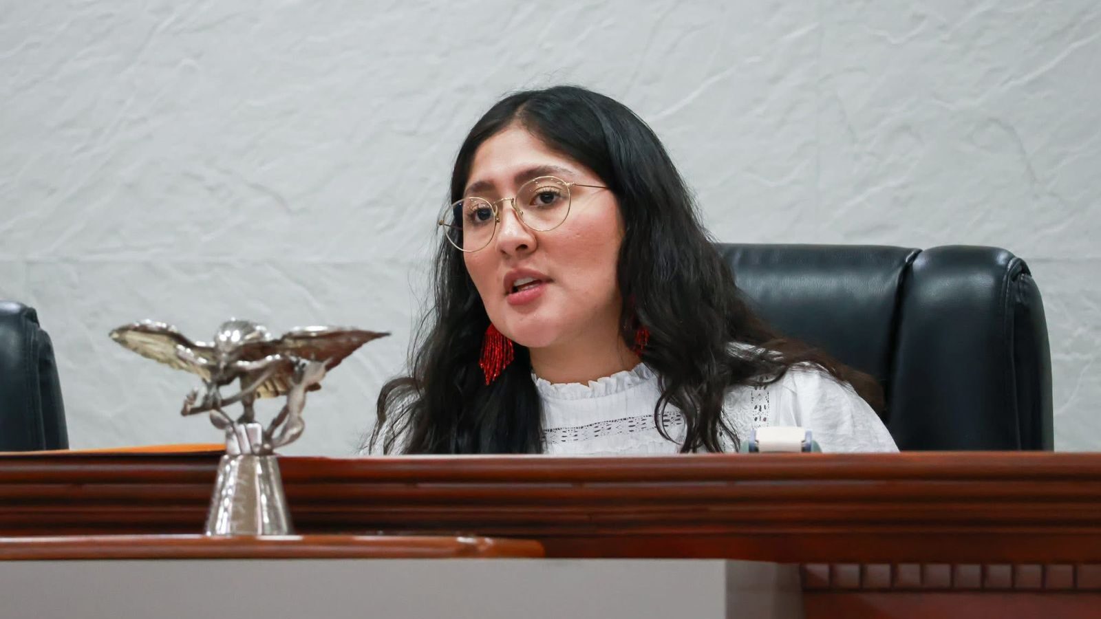 La presidenta del Congreso, Michel Sánchez Allende